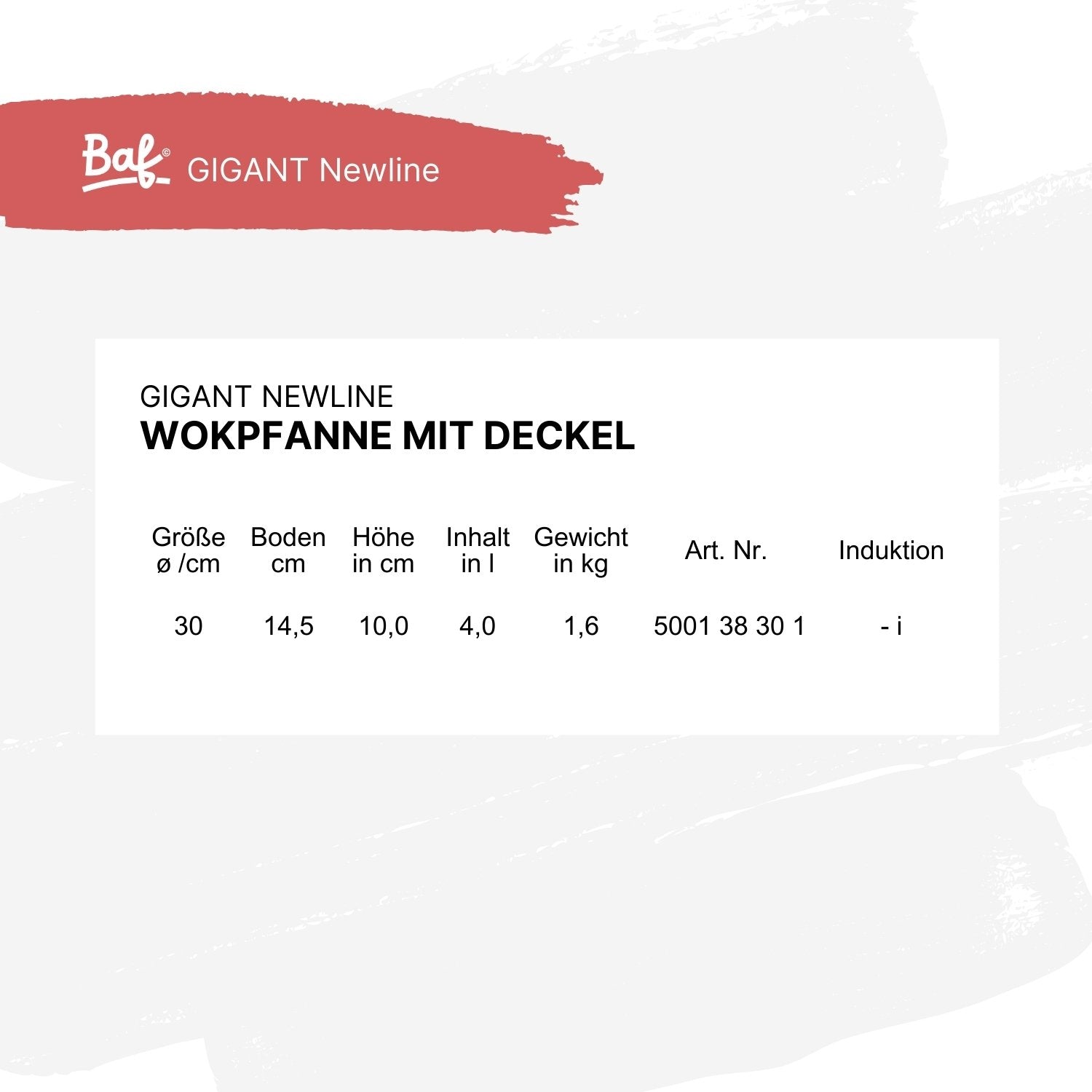 GIGANT Newline Stielwok mit Deckel