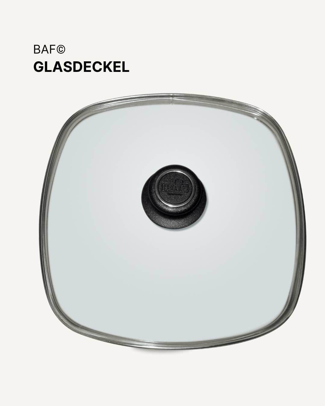 Viereck Glasdeckel