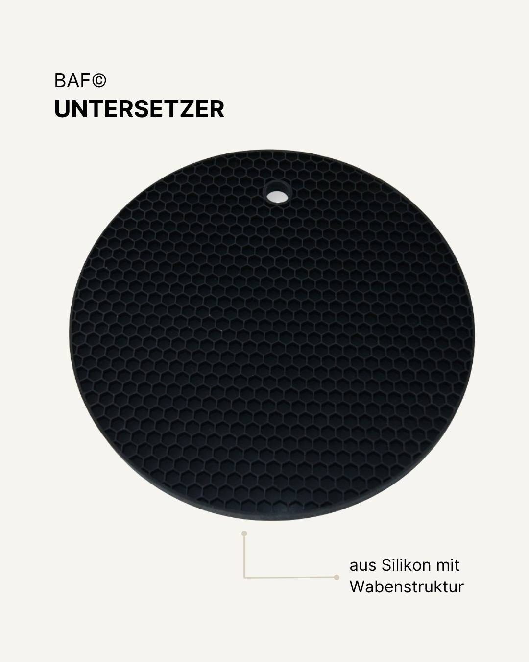 Silikon Untersetzer, ø 18,5 cm