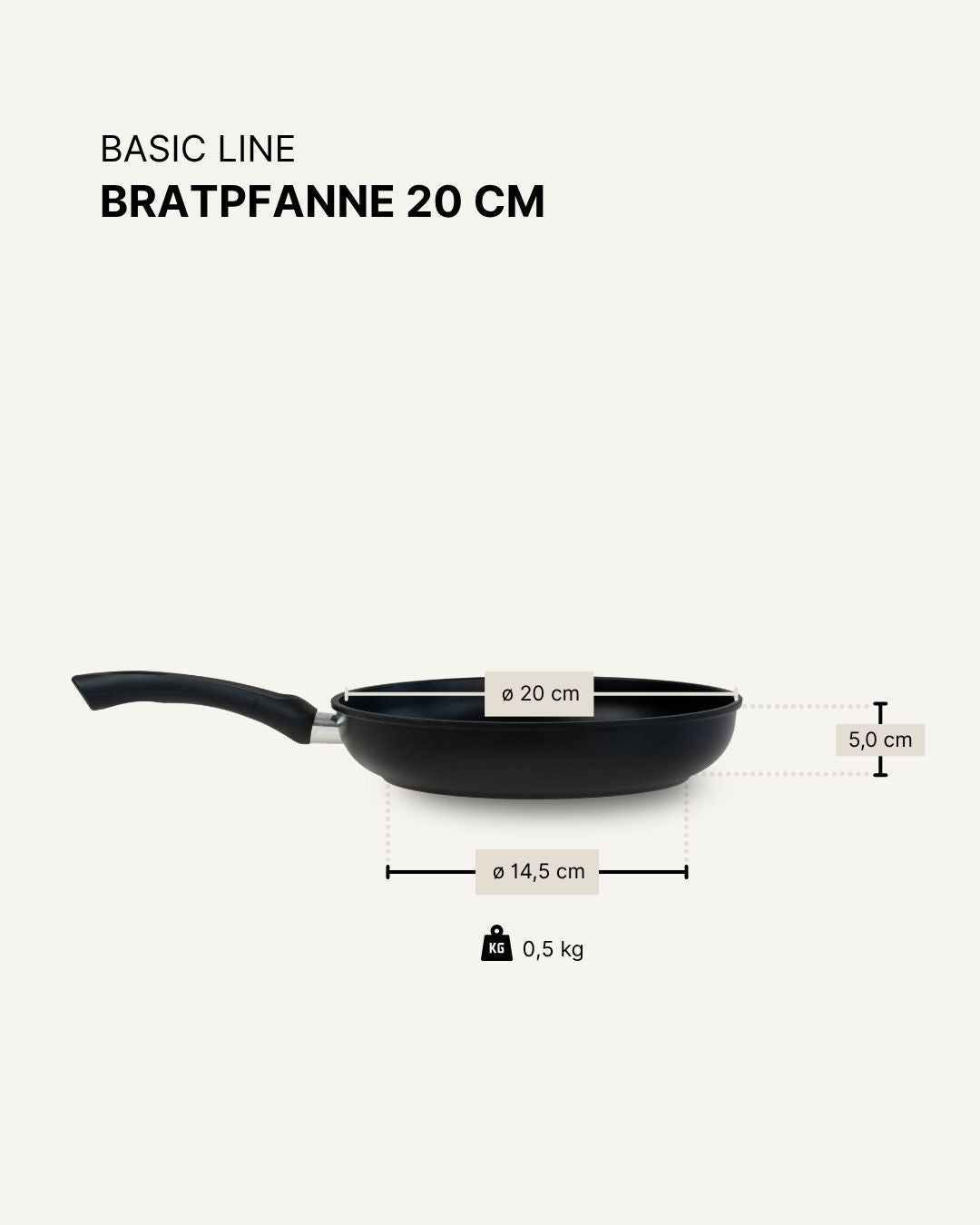 BASICline Bratpfanne aus Aluminium